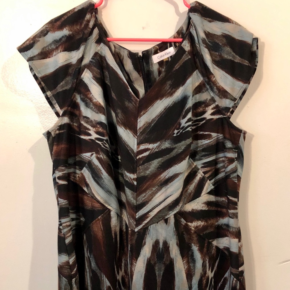 Calvin Klein animal print dress